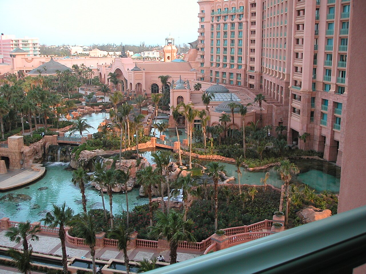 Pools, gardens and aquarium at Atlantis Paradise Island